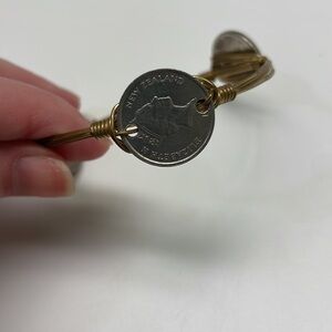 Coin bangle bracelet